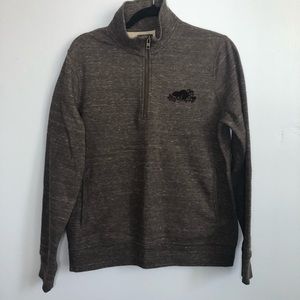 Roots quarter-zip sweater